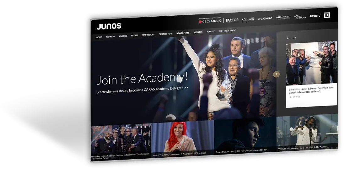 JUNO Awards Web Development