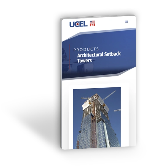 General contractor website with project case studies and lead generation structure