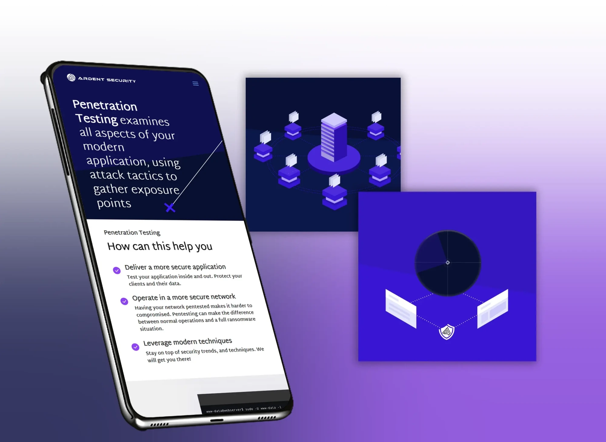 Case study feature image for Ardent Security’s professional web design on blackDot.ca
