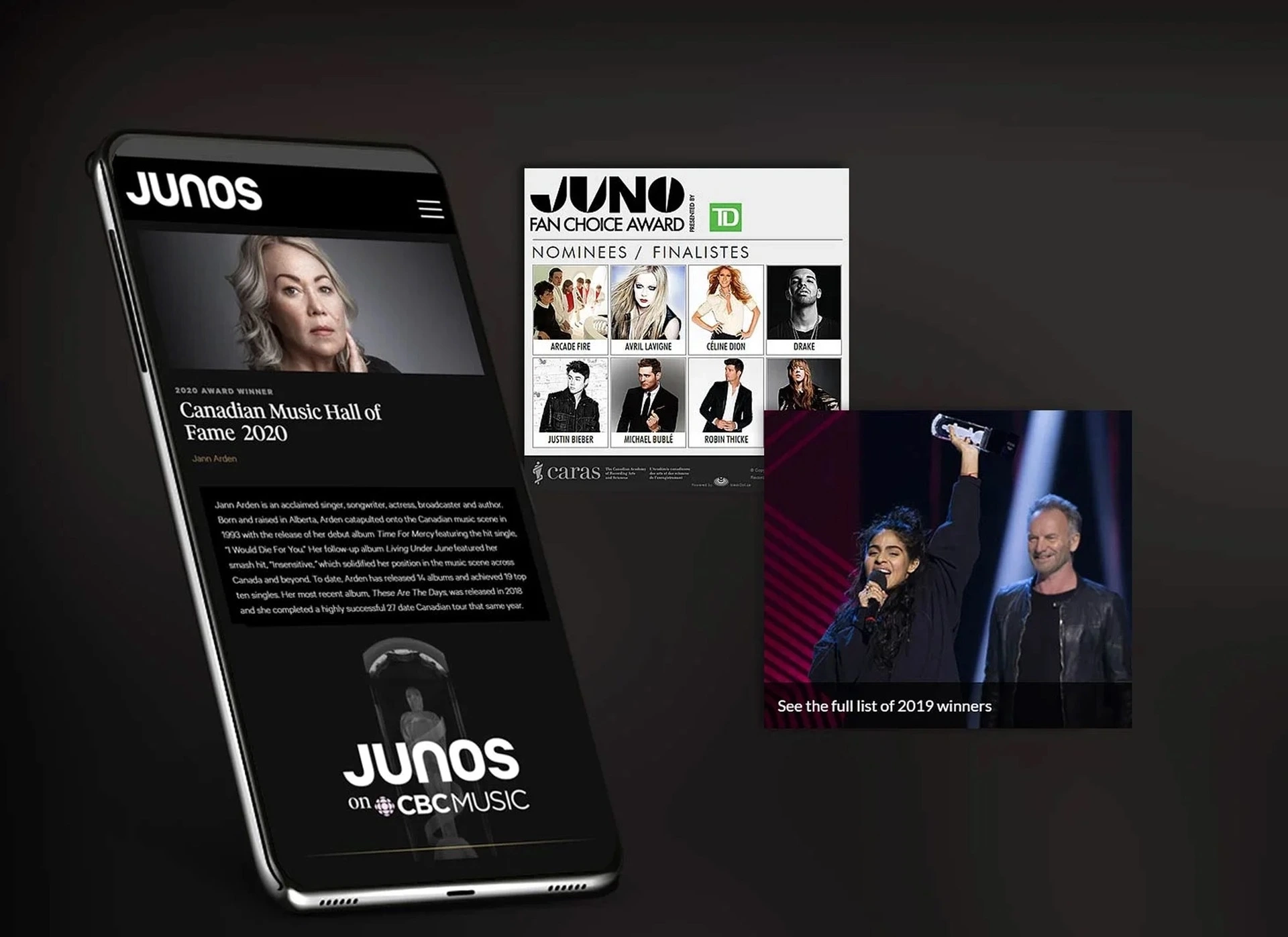 Juno Awards Web Development Case Study - blackDot.ca